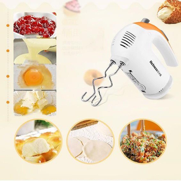 [ Xả kho tết] Máy đánh trứng cầm tay Netmego N38D 300W, máy đánh trứng 5 trong 1 bảo hành 12 tháng - Bảo hành 12 tháng