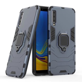 Ốp lưng nhựa cứng có nhẫn đỡ điện thoại Samsung Galaxy A7 2018