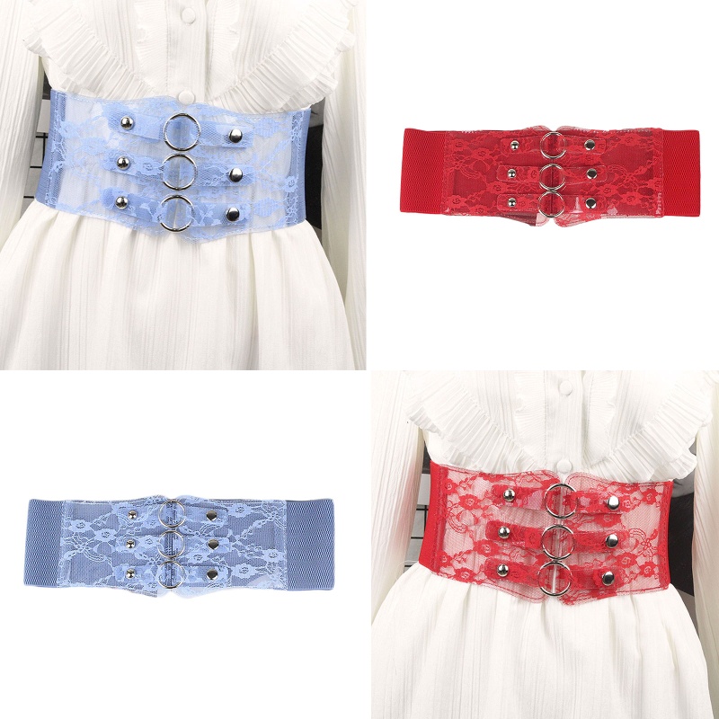 Đai Nịt Bụng Corset Ren Co Giãn Định Hình Eo Thon Cho Nữ
