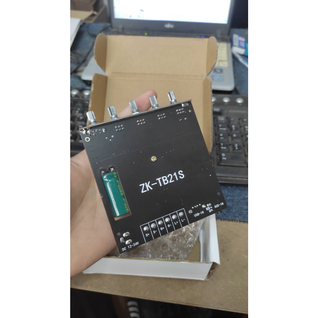 ZK-TB21S Bảng mạch khuyếch đại âm thanh Wuzhi ZK-TB21S 50W*2 + 100W Chip 3116D2 Bluetooth 5.1 chuẩn