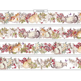 Washi tape Mèo Hen 1m