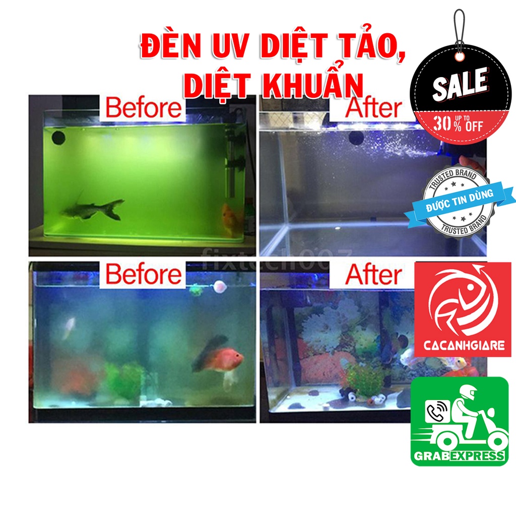 Đèn UV - Diệt tảo Hồ Cá, Diệt Khuẩn Bể Cá