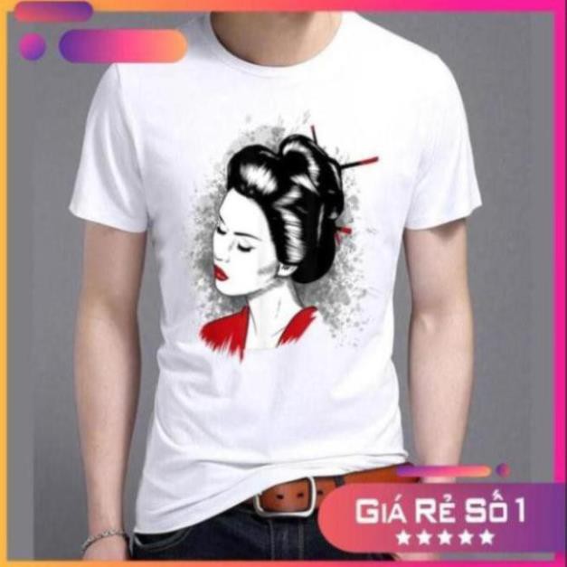 [ÁO THUN IN ĐỒNG GIÁ 65K TOÀN SHOP] - [GIẢM SẬP SÀN] Áo thun nam nữ geisha Nhật Bản 3