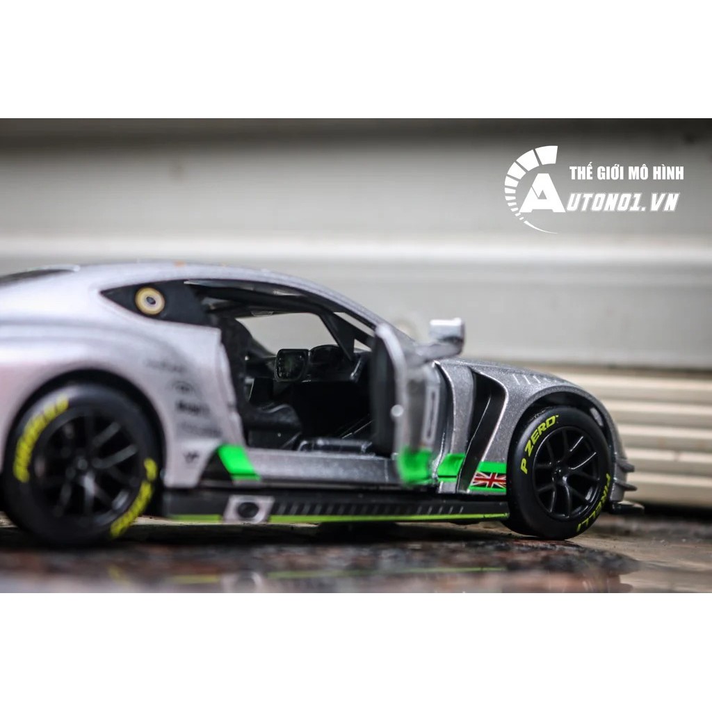 MÔ HÌNH XE Ô TÔ BENTLEY CONTINENTAL GT3 GREY 1:32 DTM CÓ HỘP 7168