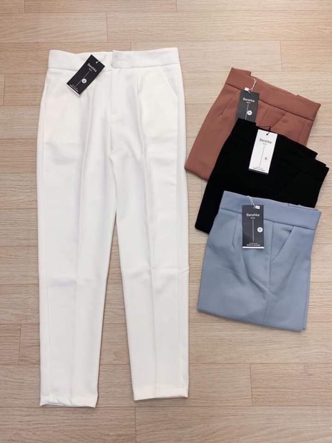 Quần Baggy Nữ Công Sở Cao Cấp Cúc Bọc | BigBuy360 - bigbuy360.vn