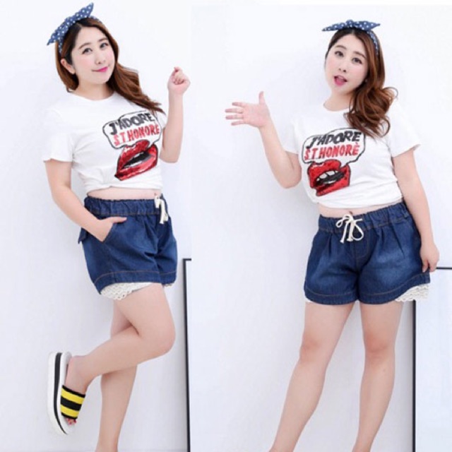 Quần short big size lưng thun size 70-90kg (có 2 màu xanh đậm, xanh nhạt)