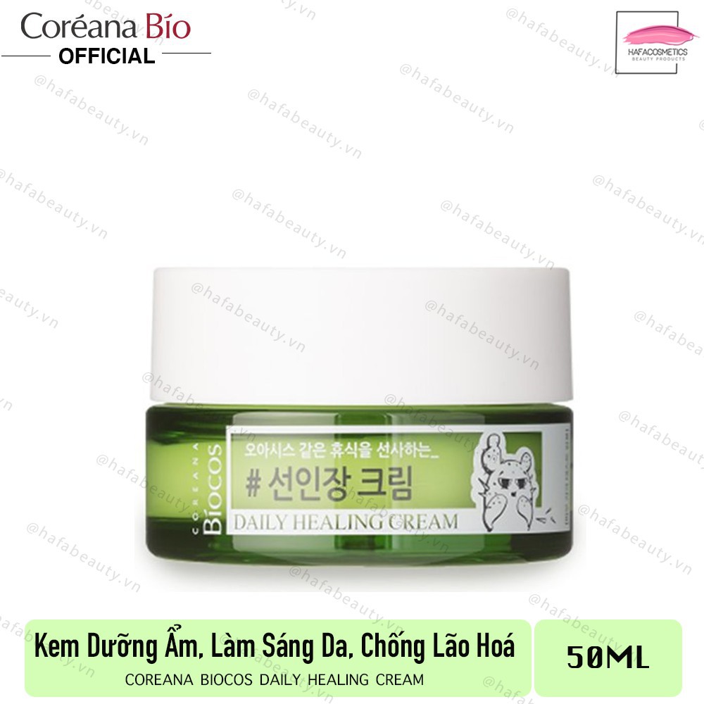 Kem dưỡng ẩm, làm sáng da, chống lão hoá Coreana Biocos Daily Healing Cream 50ml - HAFA BEAUTY