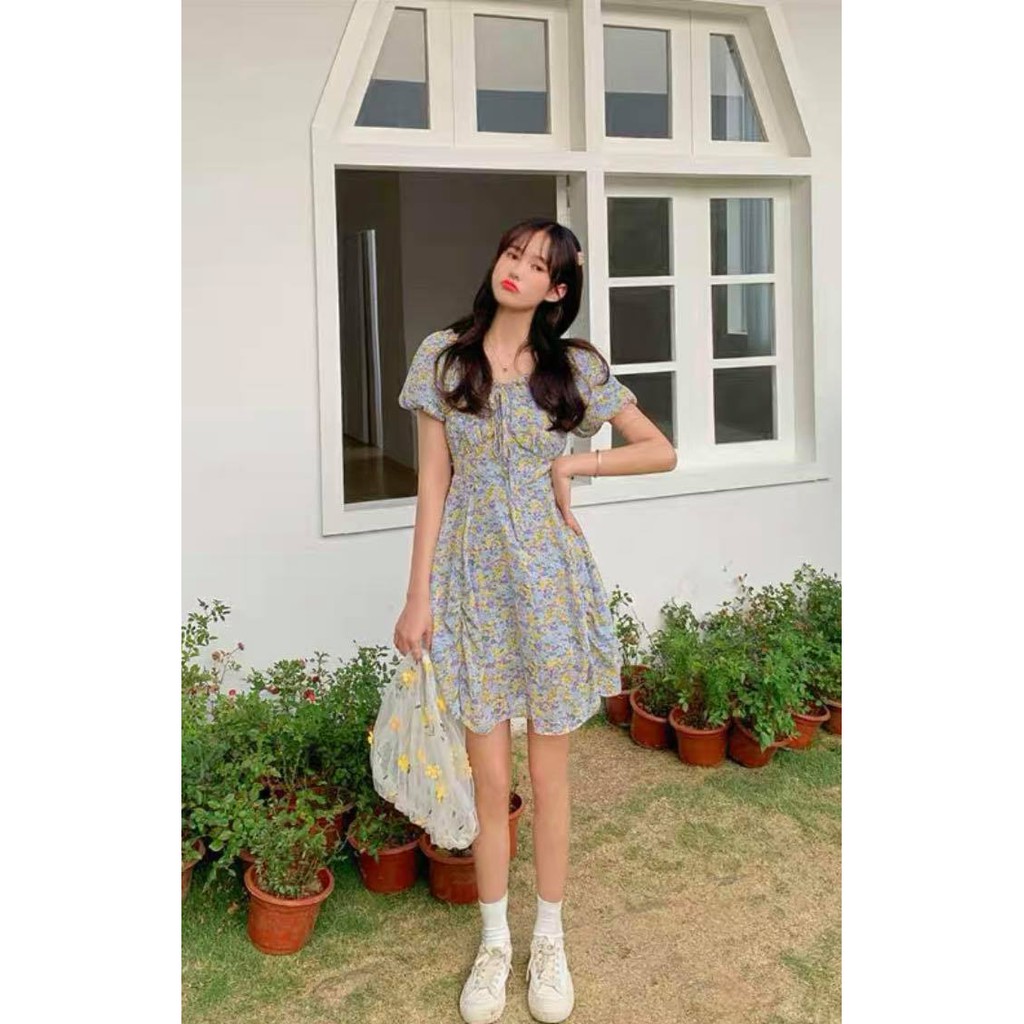 Cilan Dress - Đầm mango bèo bẹt vai