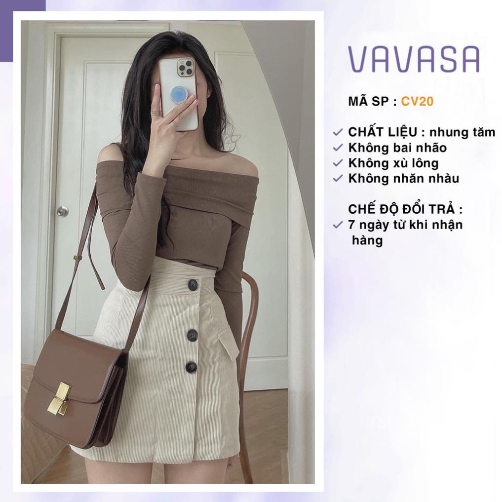 Chân váy chữ A ngắn lưng cao công sở bigsize nhung tăm  CV20 | BigBuy360 - bigbuy360.vn