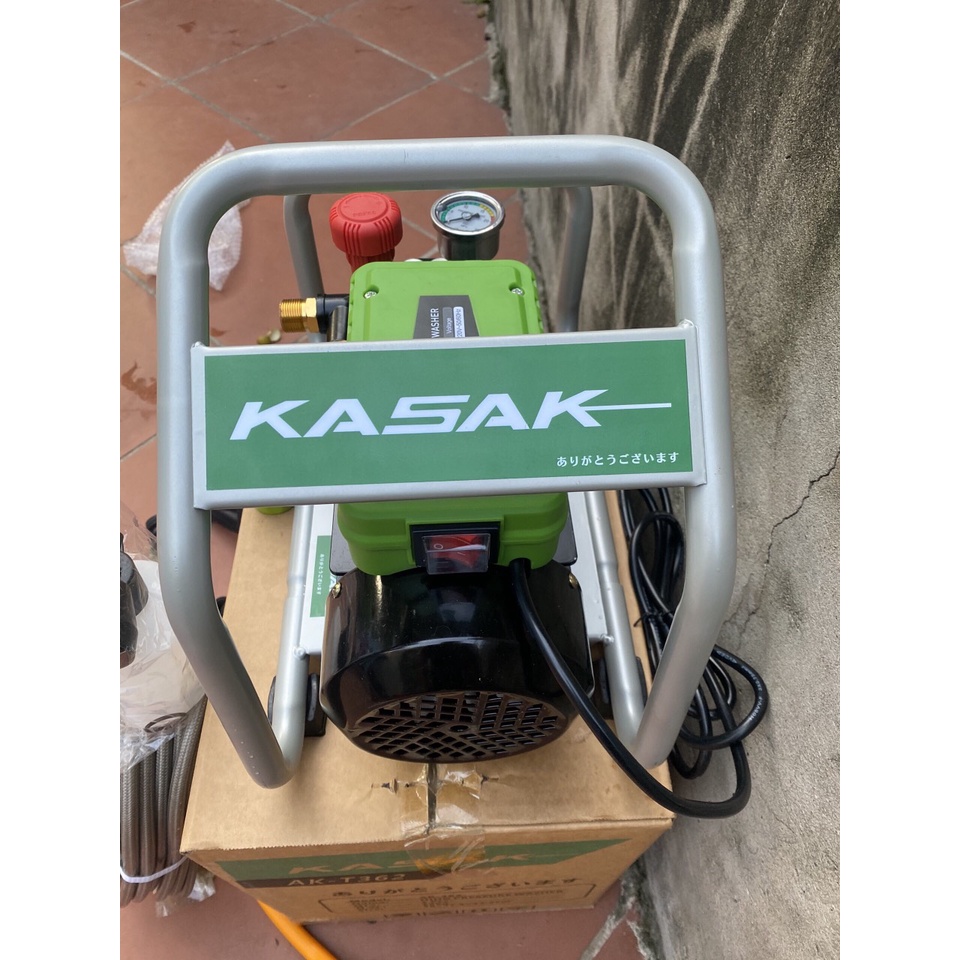 máy rửa xe KASAKI JAPAN lõi đồng 100% đầy đủ phụ kiện