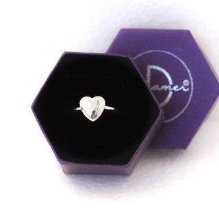 Nhẫn bạc 925 trái tim lớn đai hở full heart ddreamer