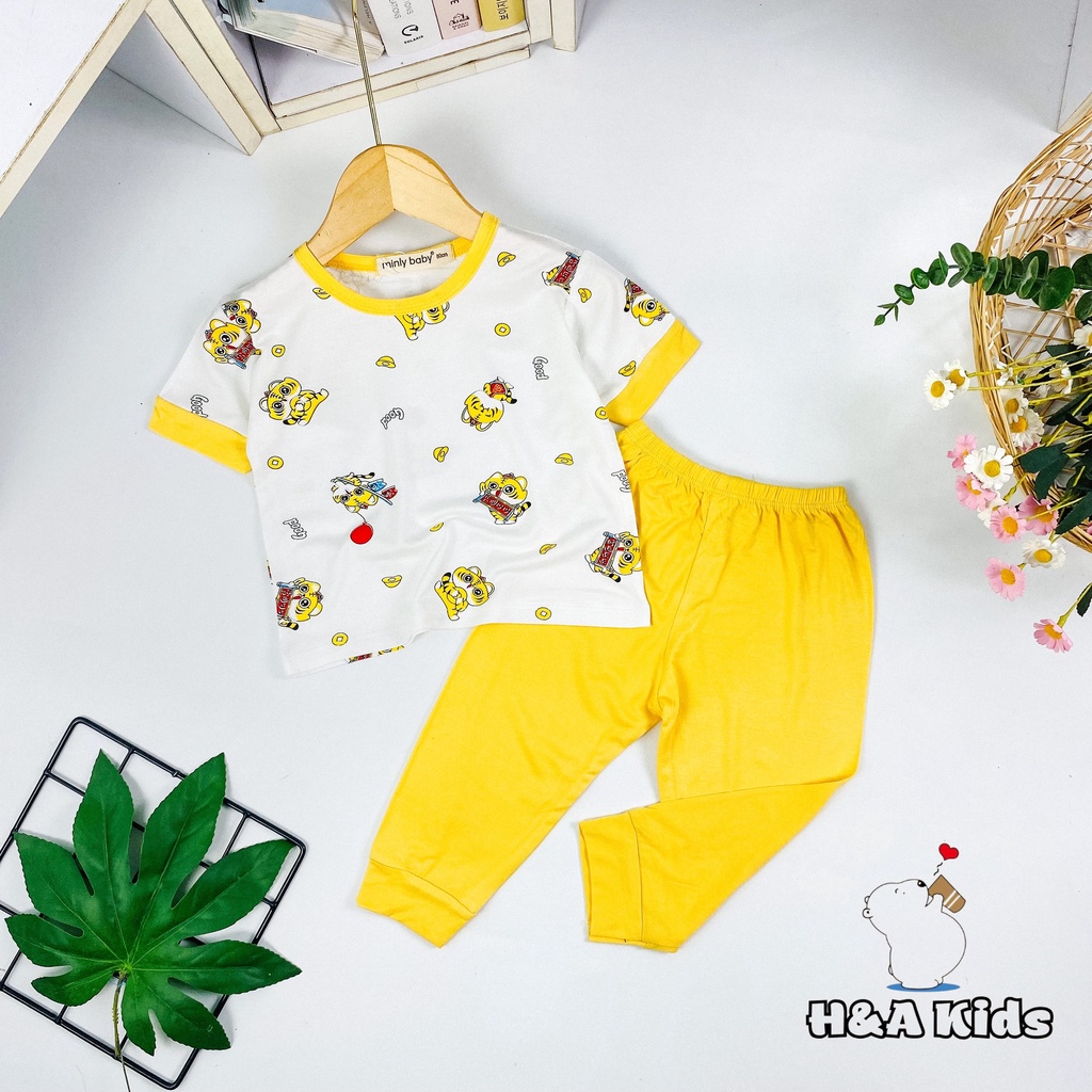 {Bé 20-33kg} Bộ Tay Ngắn Quần Dài in hình THUN LẠNH SIZE ĐẠI Cho Bé trai bé gái từ 20-33kg-