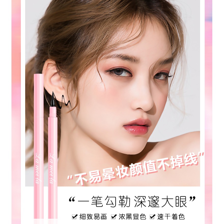 Bút kẻ mắt Lameila Nét Đậm Vỏ Hồng Chống Nước Hàng Nội Địa Trung | BigBuy360 - bigbuy360.vn