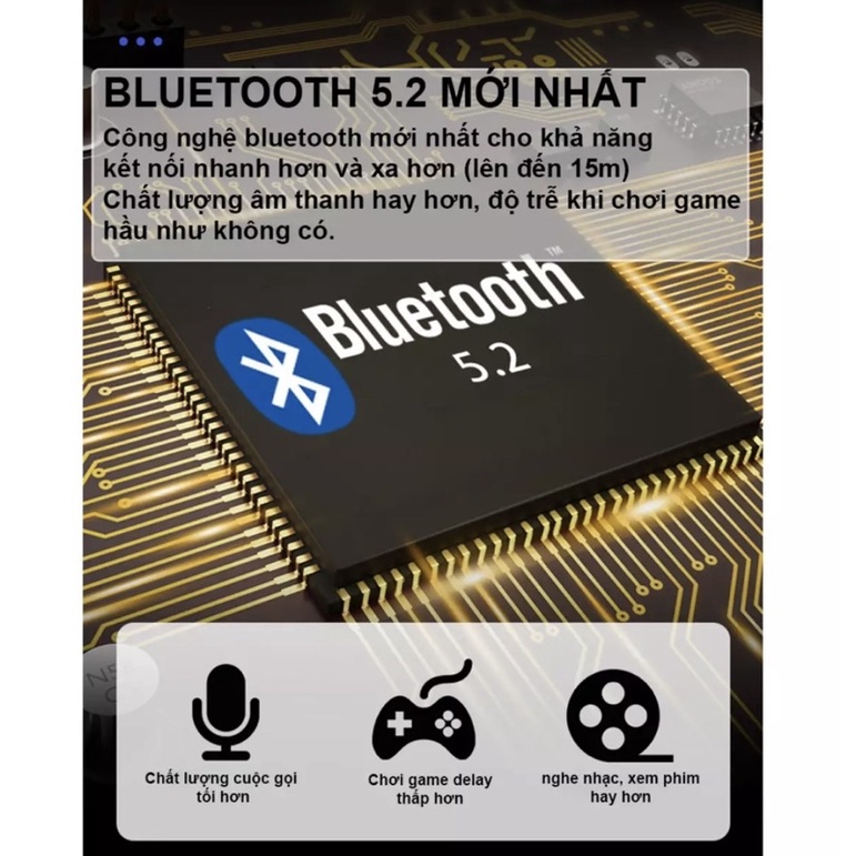 Tai nghe bluetooth V5.2 S10 Pro cao cấp, cảm ứng vân tay, hỗ trợ đàm thoại, nghe nhạc 10h, kiêm sạc dự phòng 2200mAh