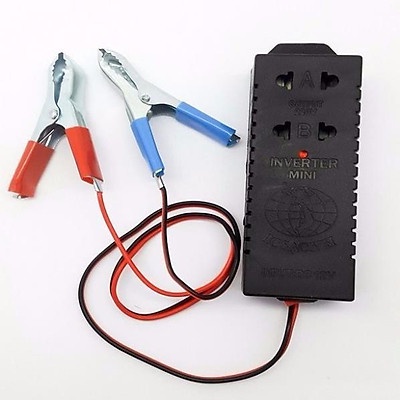 Thiết Bị Biến Điện 12v Ra 220v 40w - dùng bình 12v để sạc laptop đèn led dưới 20w kích moden wifi