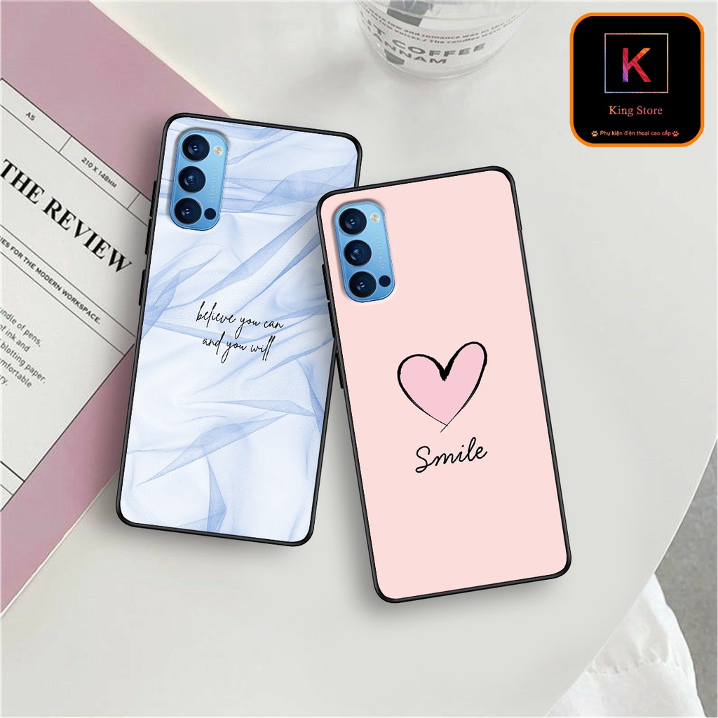 Ốp lưng Oppo Reno 4 - Reno 4 Pro - Ốp Oppo in hình LoveSmile - Chất liệu TPU cao cấp chống sốc