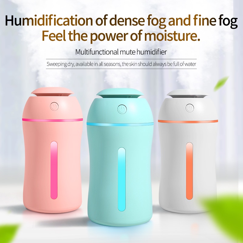 Máy Phun Sương Tạo Độ Ẩm Không Khí Mini Sạc Usb Không Gây Tiếng Ồn Cho Phòng Học/Ký Túc Xá/Văn Phòng