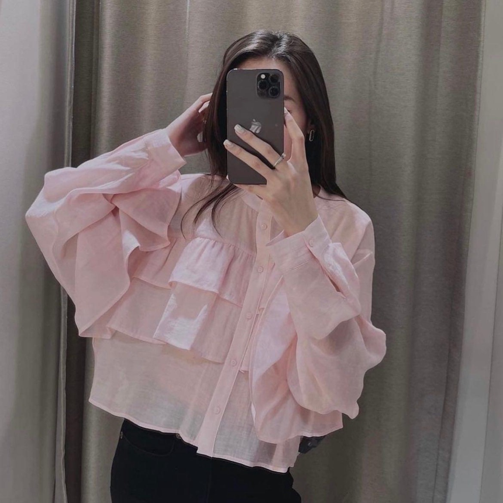Áo sơ mi nữ kiểu tay dài form rộng bigsize công sở SM BÈO