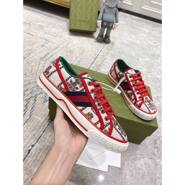 Giày thể thao/sneaker nữ cao cấp thương hiệu Gucci GG/GC Tennis 1977 mẫu mới trẻ trung cá tính