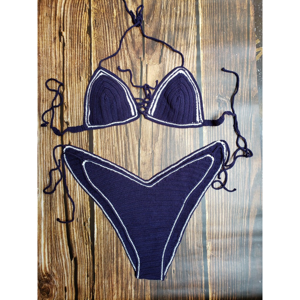 Bikini len móc handmade sexy BKN21002