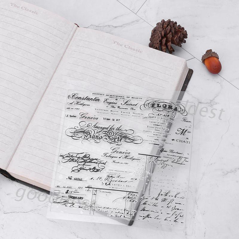 Con Dấu Trong Suốt Bằng Nhựa PVC Với Họa Tiết Đáng Yêu Dùng Trang Trí Sổ Tự Làm