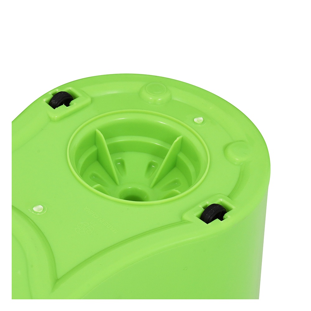 HomeBase Me Living Bộ cây lau nhà quay bằng thép không gỉ TAIKU W45xH25xD23cm màu xanh lá