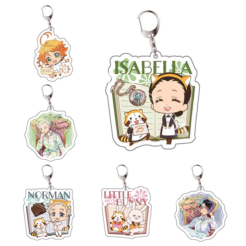 Móc Khóa Hình Nhân Vật Hoạt Hình Yakusoku No Neverland