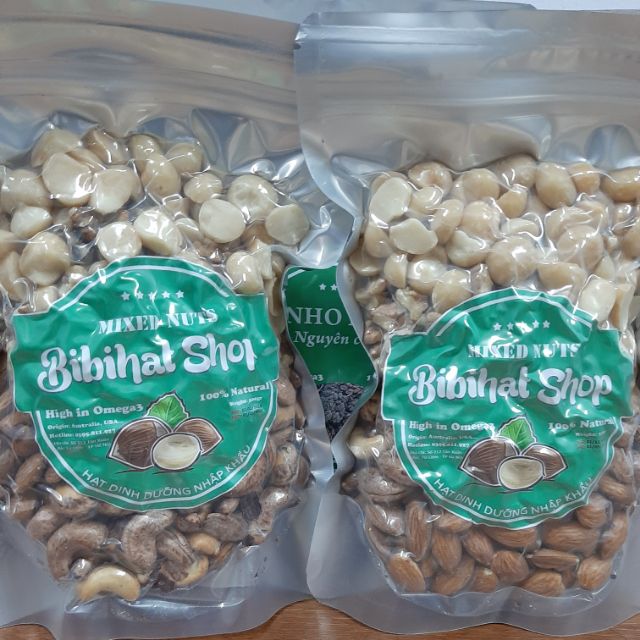 Mixed Nuts 4 loại hạt ( Óc chó vàng, mắc ca  hạnh nhân, điều)