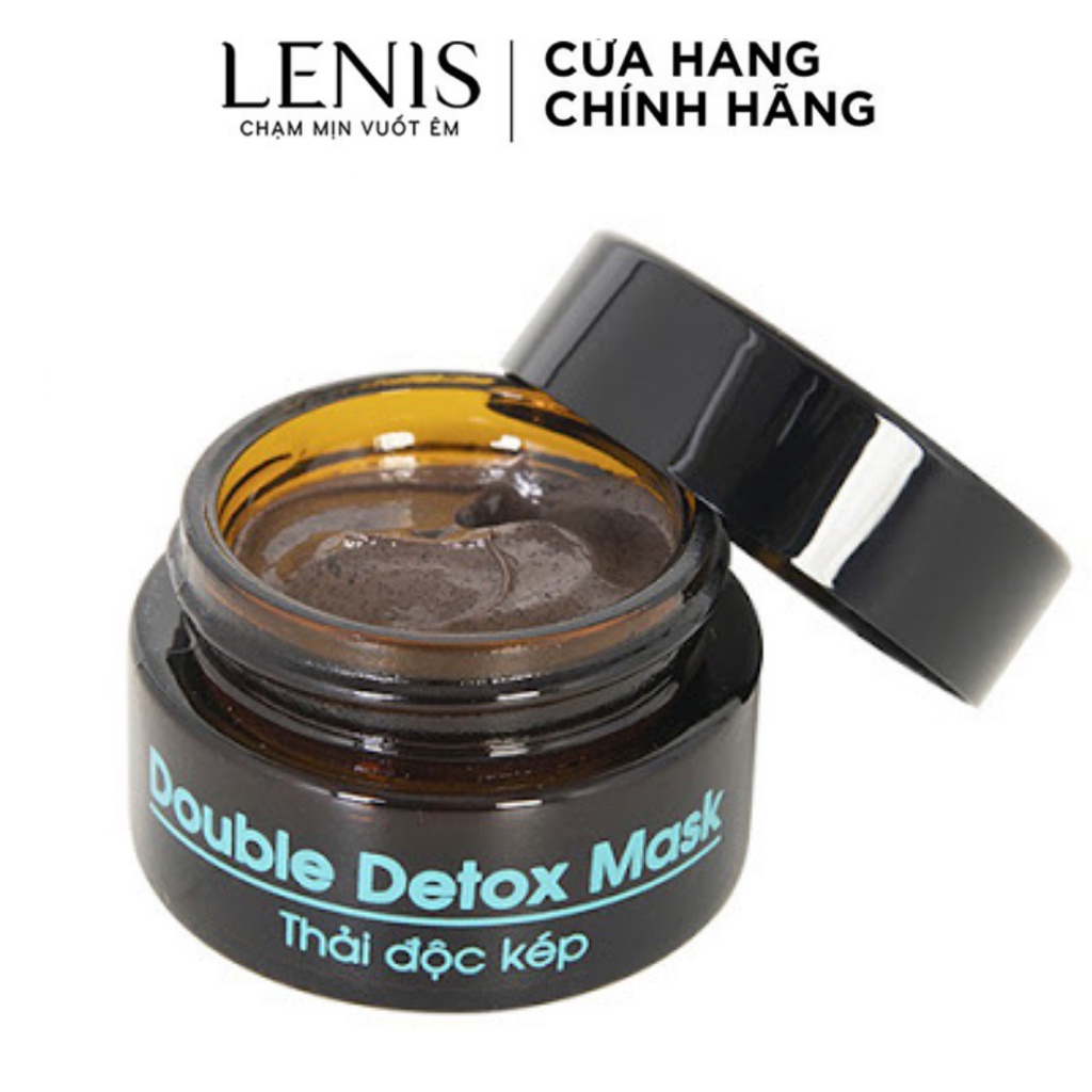 Mặt Nạ Thải Độc Trắng Da Than Hoạt Tính, Bùn Khoáng LENIS (20GR) Hỗ Trợ Làm Dịu Mụn Đỏ, Làm Sạch Sâu, Thải Độc Da