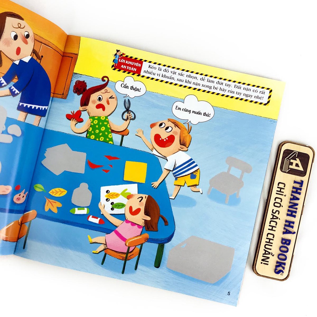 Sách - Sticker Kỹ năng an toàn cho bé - lẻ tùy chọn  với gần 500 sticker
