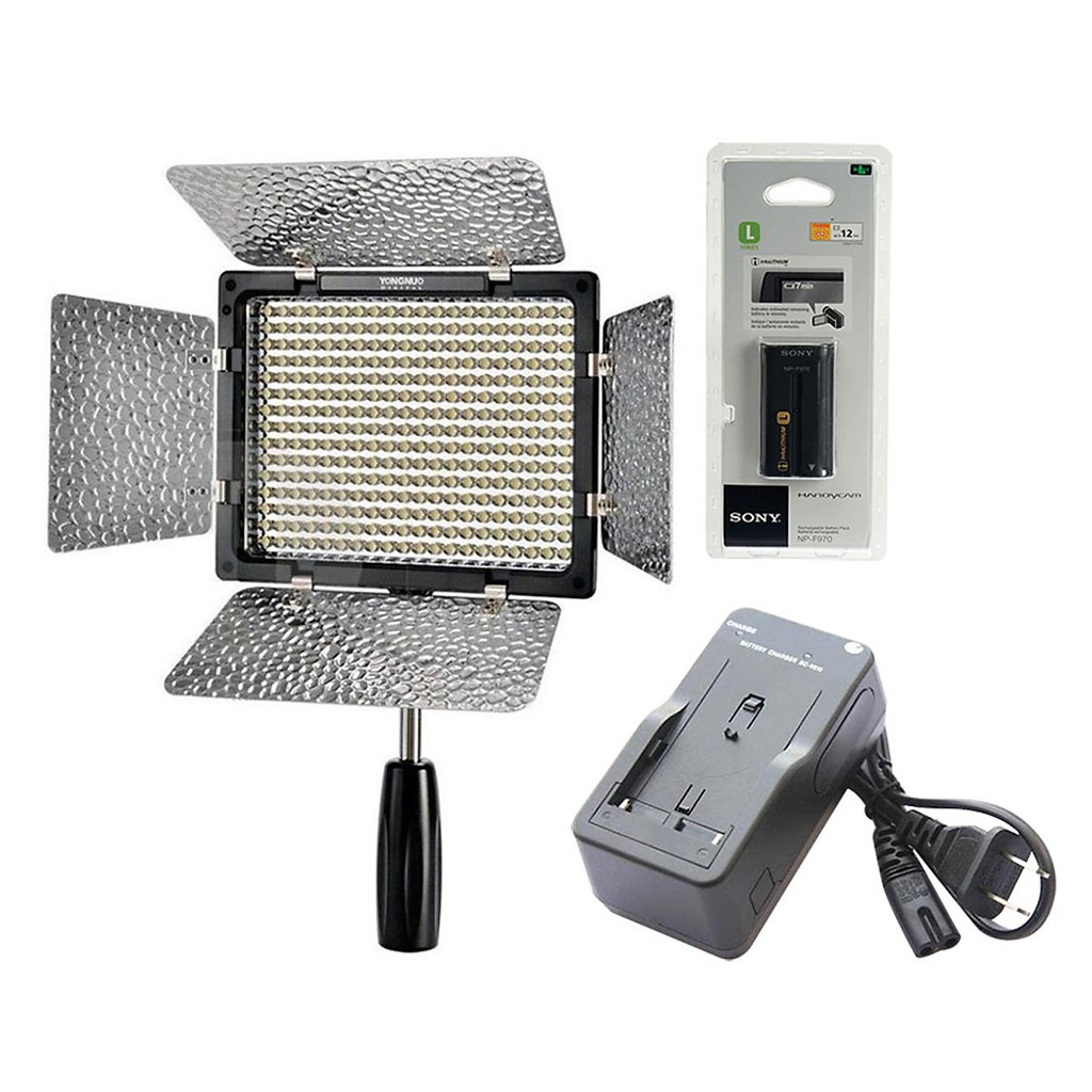 Combo đèn led Yongnuo YN-300, YN-300II, YN-300III Pro LED Video (pin+sạc )