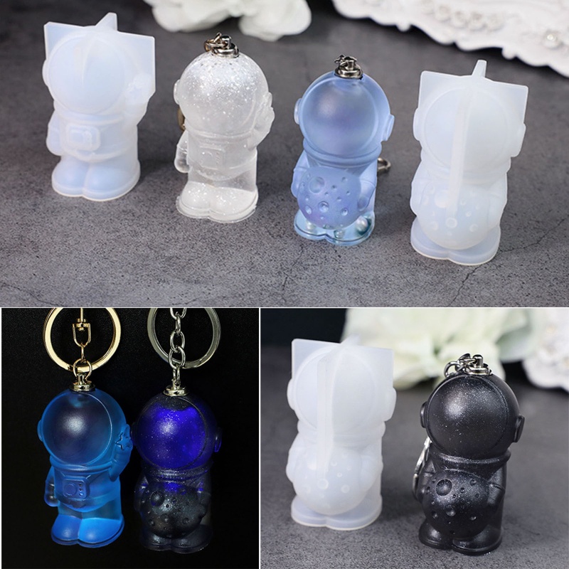 Sa Khuôn Silicone Làm Móc Khóa Hình Phi Hành Gia