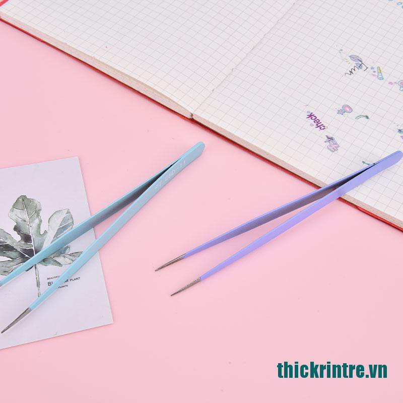 (Mới ^ _ ^ Nhíp Dán Công Cụ Sửa Chữa Bằng Thép Không Gỉ Nhỏ Gọn