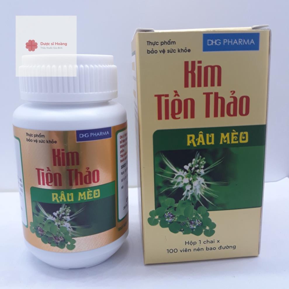 Kim Tiền Thảo Râu Mèo - Lợi Tiểu, Hỗ Trợ Bài Tiết Cặn Sỏi- Lọ 100 viên