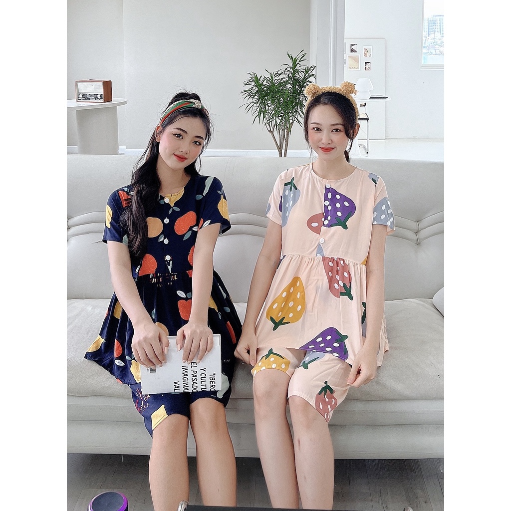Bộ Bầu lửng BD mặc Bầu kết hợp sau sinh.