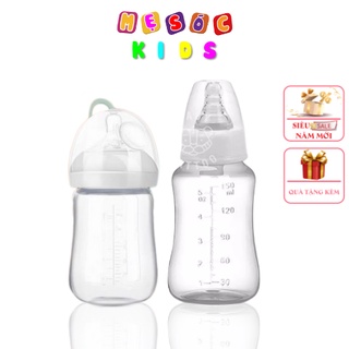 Bình Sữa Cho Bé,Bình Sữa Nhỏ 150ml,Bình Sữa Lớn 180ml,Bình Sữa Chống Vỡ.Chịu Nhiệt tốt.