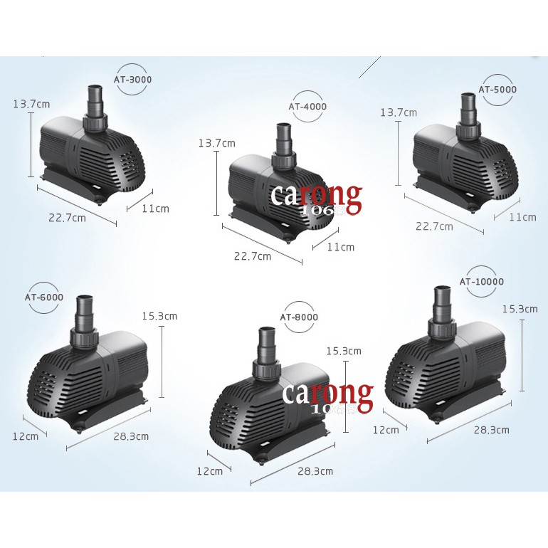 Máy bơm hồ cá Atman AT5000 Siêu tiết kiệm điện chỉ 55w (RẺ VÔ ĐỊCH)