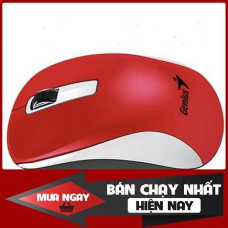 Chuột không dây Genius NX-7010 (màu đỏ/xanh ngọc) - Hàng chính hãng