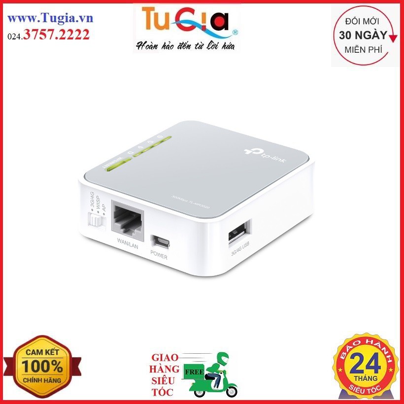 Bộ phát Router Không Dây Di Động TP-LINK Chuẩn N 3G/3.75G TL-MR3020 - Hàng Chính Hãng