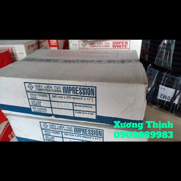 HÀNG THANH LÝ: GIẤY IN LIÊN TỤC LIÊN SƠN 3 LIÊN KHỔ 380 X 279