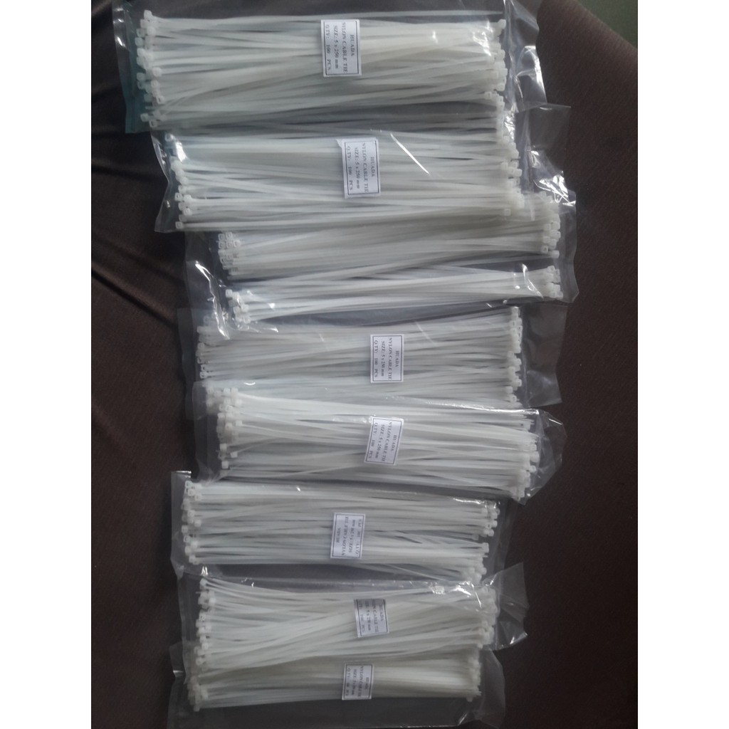 Dây rút 2,5 tấc - dây rút 25 cm - dây thít 100pcs thực 80 đến 90 sợi