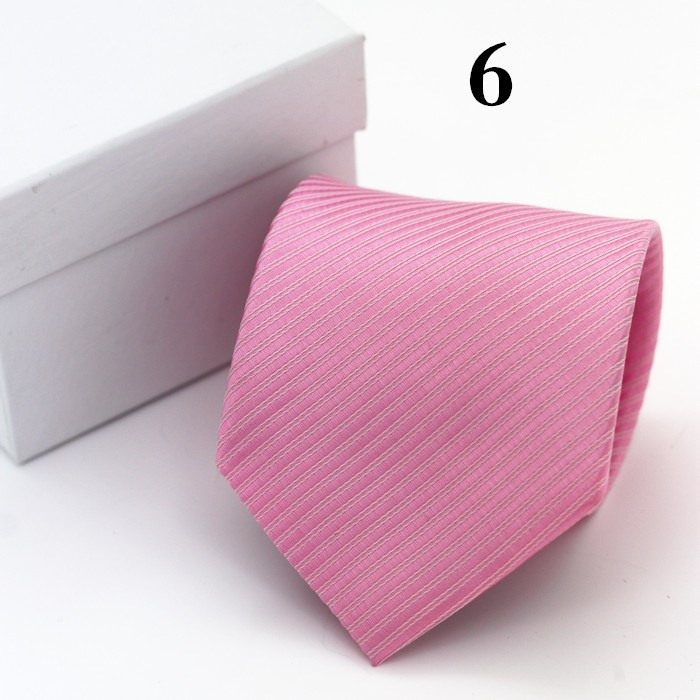 Cà vạt màu trơn thời trang cho nam 8cm