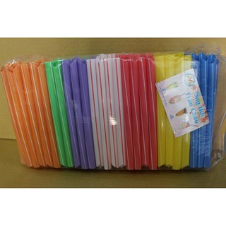 Ống hút chân châu màu phi 12 - Bịch 500 gr