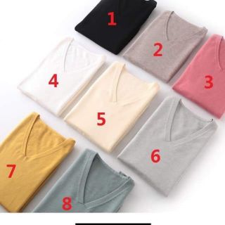 Áo len trơn cổ tim