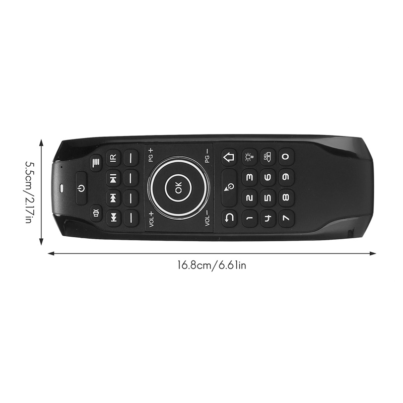 Bàn PhíM Mini Bluetooth 5.0 G7BTS Con Quay Hồi Chuyển, Có ChuộT Bay NềN Đen Cho TV Box / Laptop / Má