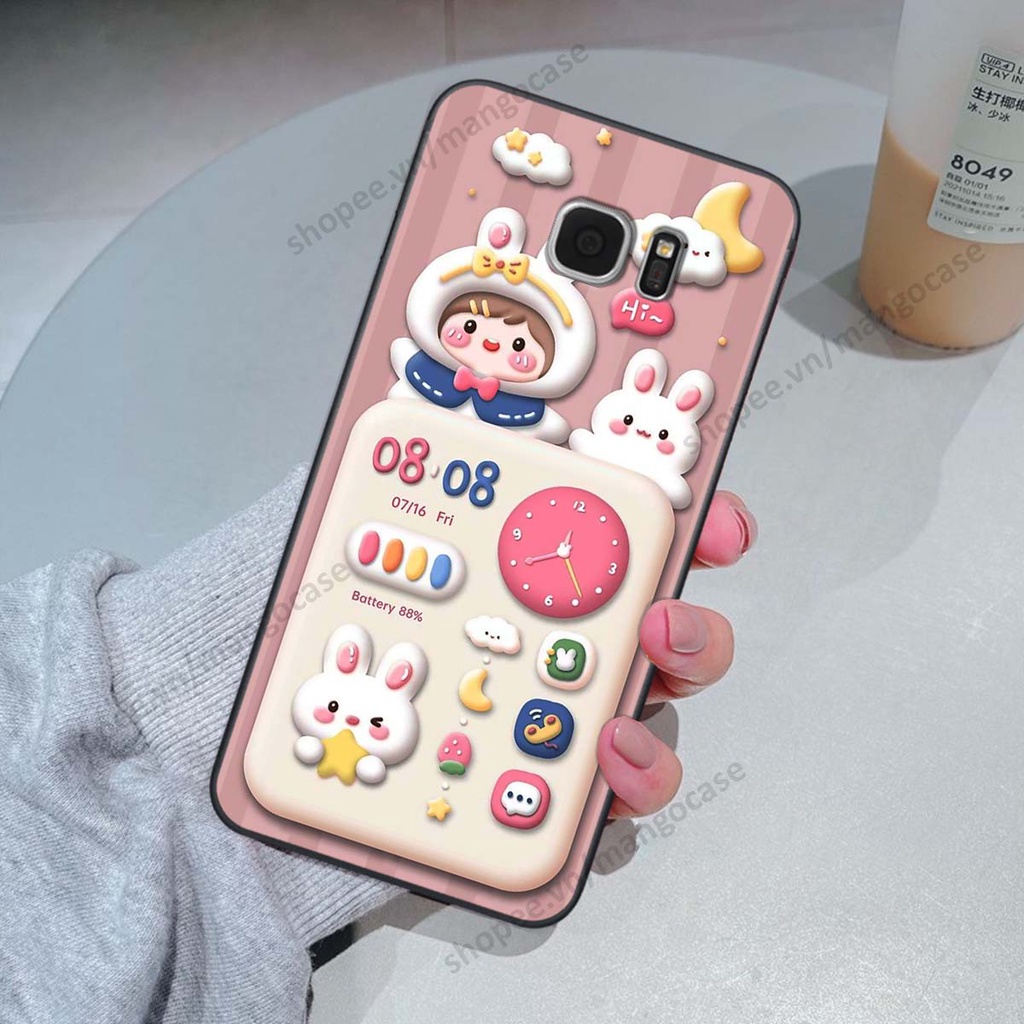Ốp lưng Samsung S6 / S6 EDGE / S7 / S7 EDGE hình gấu, thỏ, đồng hồ cute dễ thương