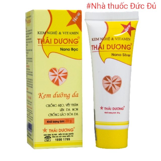 Kem nghệ & Vitamin Thái Dương Nano bạc 20g