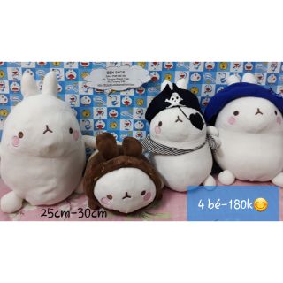 Set gấu bông 4 bé Molang siêu cute-150k, chi tiết trên hình😘