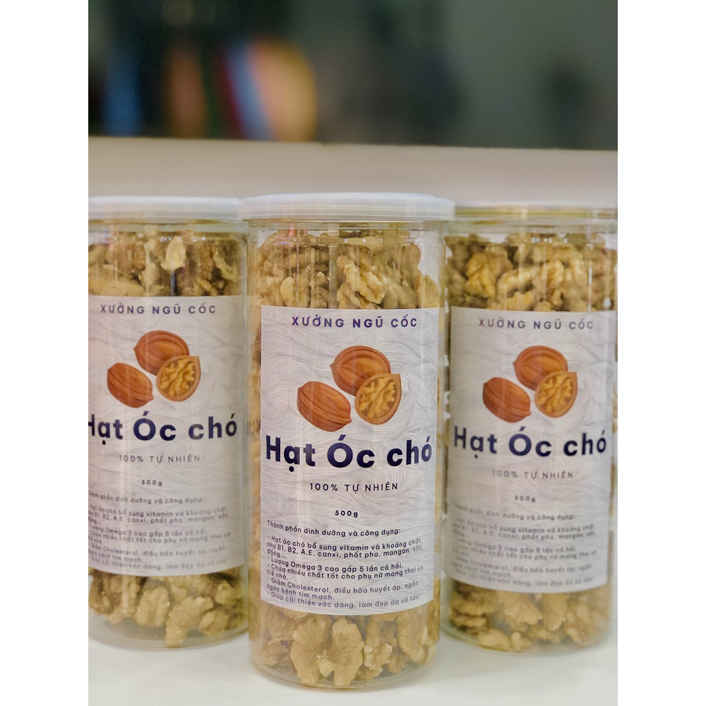 Nhân hạt Óc chó vàng sấy nguyên vị đã tách vỏ thơm ngậy 500g