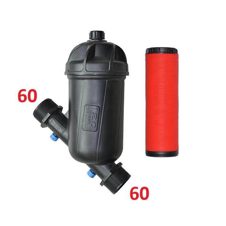Lọc đĩa chữ Y phi 60mm lưu lượng 20-30m3/h dùng trong hệ thống tưới tự động